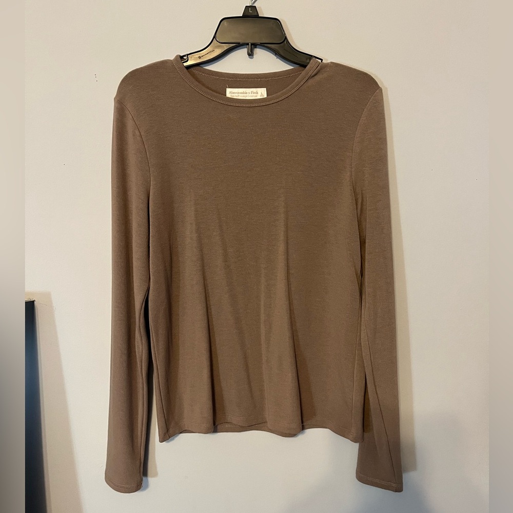 Abercrombie Brown Long Sleeve Top